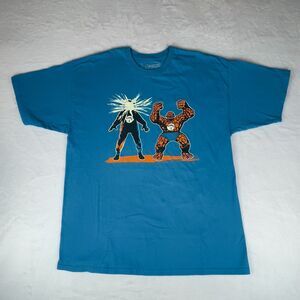 80sTees Shirt Mens‎ XL Blue Casual Short Sleeve Crew Neck Graphic Tee Pullover